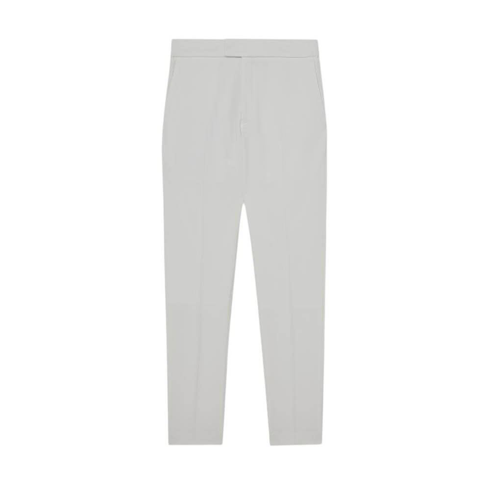 REISS Found Slim Fit Stretch Relaxed-Fit Drawstring Trousers in White